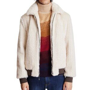 Paisley and Gray Mens DORIAN BOMBER JACKET WINTER FUR Medium NWT